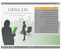 Office Health & Safety for Line Managers E-learning Course Screenshot