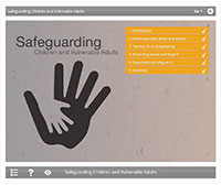 Safeguarding E-learning Course Screenshot