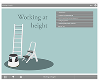 Working at Height E-learning Course Screenshot