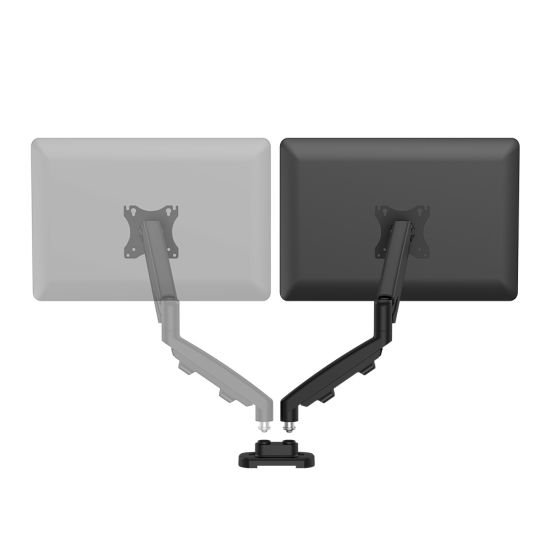 Eppa Dual Monitor Arm Kit - black, shown attached to a screen