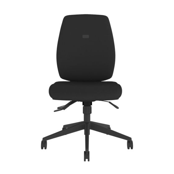 Positiv Me 600 Task Chair (medium back) - black, front view, without armrests