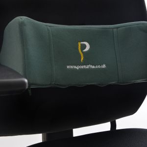 Posturite Winged Roll - shown on an ergonomic chair