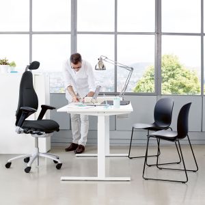 RH Mereo 220 Silver Frame Ergonomic Office Chair - lifestyle shot