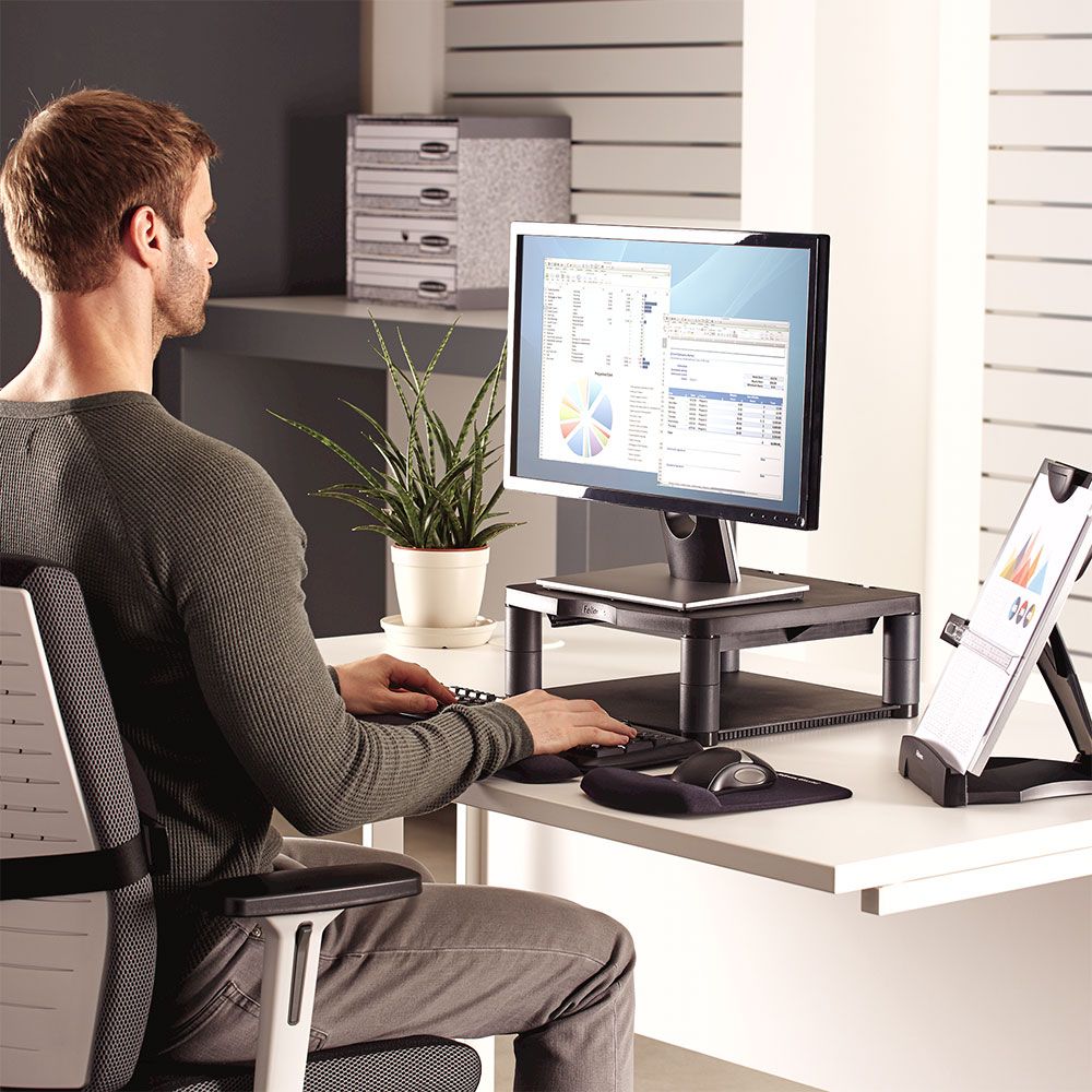 Motorised Monitor Riser Premium Monitor Riser from Posturite