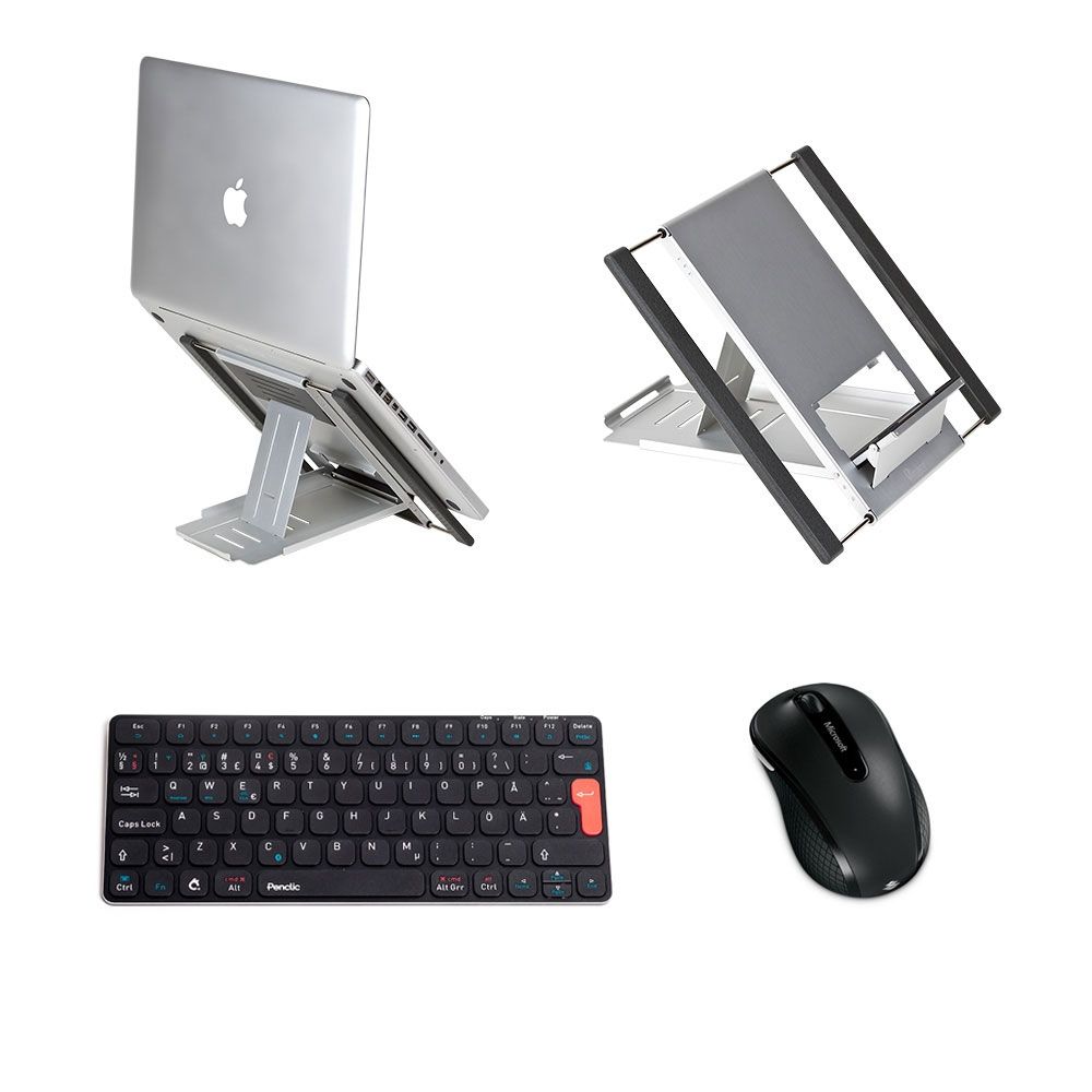 Laptop Stand, Mini Keyboard & Mouse from Posturite