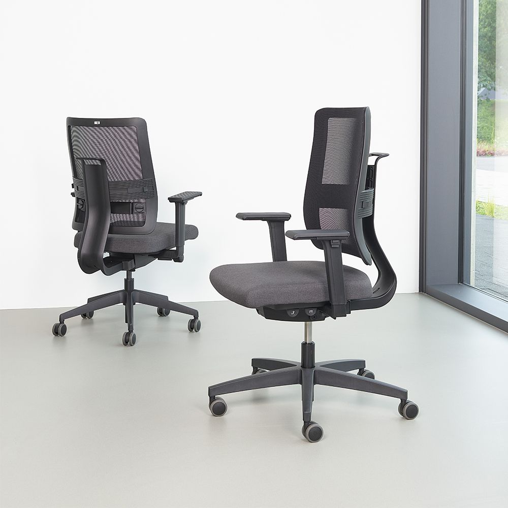 Toleo Mesh Back Black Office Chair from Posturite