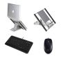 Slim Cool Laptop Stand, A4 Tech Keyboard & Logitech B100 Mouse