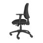 Positiv S600 Ind Task Chair - black, side view, with armrests