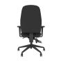 Positiv U600 Ind Task Chair (high back) - black, back view, with armrests