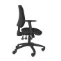 Positiv S600 Ind Task Chair - black, side view, with armrests