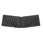 Antimicrobial Folding Ergo Keyboard (UK) - front open view