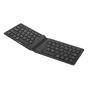 Antimicrobial Folding Ergo Keyboard (UK) - front angle open view