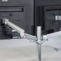 DeskRite 100 Dual Monitor Arm - rear view