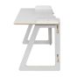 Smart Slot Fixed Height Homeworking Desk - bottom section, side view