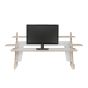 Smart Slot Standing Desk Converter - front view with monitor