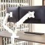 Eppa Dual Monitor Arm - White - lifestyle shot