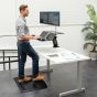 Lotus™ RT Sit-Stand Workstation (Dual, Black) - lifestyle 'in use' view