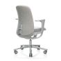 HAG SoFi 7220 Silver Frame Medium Back Task Chair - Light Grey