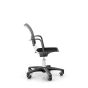 HÅG Conventio Wing 9822 - black plastic, black fabric seat, side view with armrests