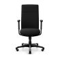 HÅG Tribute Chair - black, front view, with armrests