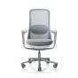 HAG SoFi 7500 Silver Frame Mesh High Back Task Chair - front view with arms