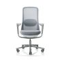 HAG Sofi 7500 Silver Frame Mesh High Back Chair with SlideBack Armrests - Grey