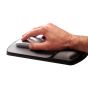 Height Adjustable Mouse Pad Palm Support - shown 'in use' in conjunction with a mouse