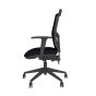 Homeworker Mesh Back Ergonomic Office Chair - side view, with armrests