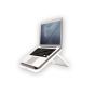 I-Spire Series™ Laptop Quick Lift Stand - White - with laptop