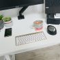 JOSHO Homeworker Electric Sit-Stand Desk - lifestyle shot - close up