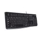 Logitech 'Soft Touch' K120 Keyboard - angle view