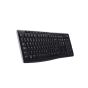 Logitech K270 Wireless Keyboard - top/side view from the left