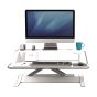 Lotus™ DX Sit-Stand Workstation - White - front view - standing position