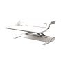 Lotus™ DX Sit-Stand Workstation - White - front angle view - standing position