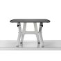 Monto Sit-Stand Riser - front view, raised