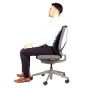 Office Suites™ Mesh Back Support - side view, shown 'in use' on a chair