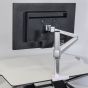 Opløft Single Monitor Arm - rear view with monitor