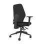 Positiv Me 100 Task Chair (medium back) - black - back angle view, with armrests