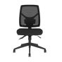 Positiv Me 500 Task Chair (mesh back) - black, front view, without armrests
