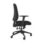 Positiv Me 600 Task Chair (medium back) - black, side view, with armrests