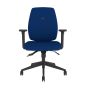 Positiv Me 600 Task Chair (medium back) - navy, front view, with armrests