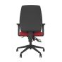 Positiv Me 600 Task Chair (medium back) - red, back view, with armrests