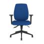 Positiv Me 600 Task Chair (medium back) - royal blue, front view, with armrests