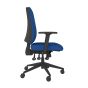 Positiv Me 600 Task Chair (medium back) - royal blue, side view, with armrests