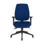 Positiv P-Sit High Back Ergonomic Chair - navy, front view, with armrests