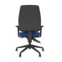Positiv P-Sit High Back Ergonomic Chair - royal blue, back view, with armrests
