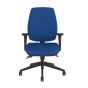 Positiv P-Sit High Back Ergonomic Chair - royal blue, front view, with armrests