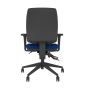 Positiv P-Sit Medium Back Ergonomic Chair - navy, back view, with armrests