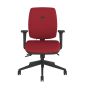 Positiv P-Sit Medium Back Ergonomic Chair - red, front view, with armrests