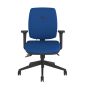Positiv P-Sit Medium Back Ergonomic Chair - royal blue, front view, with armrests